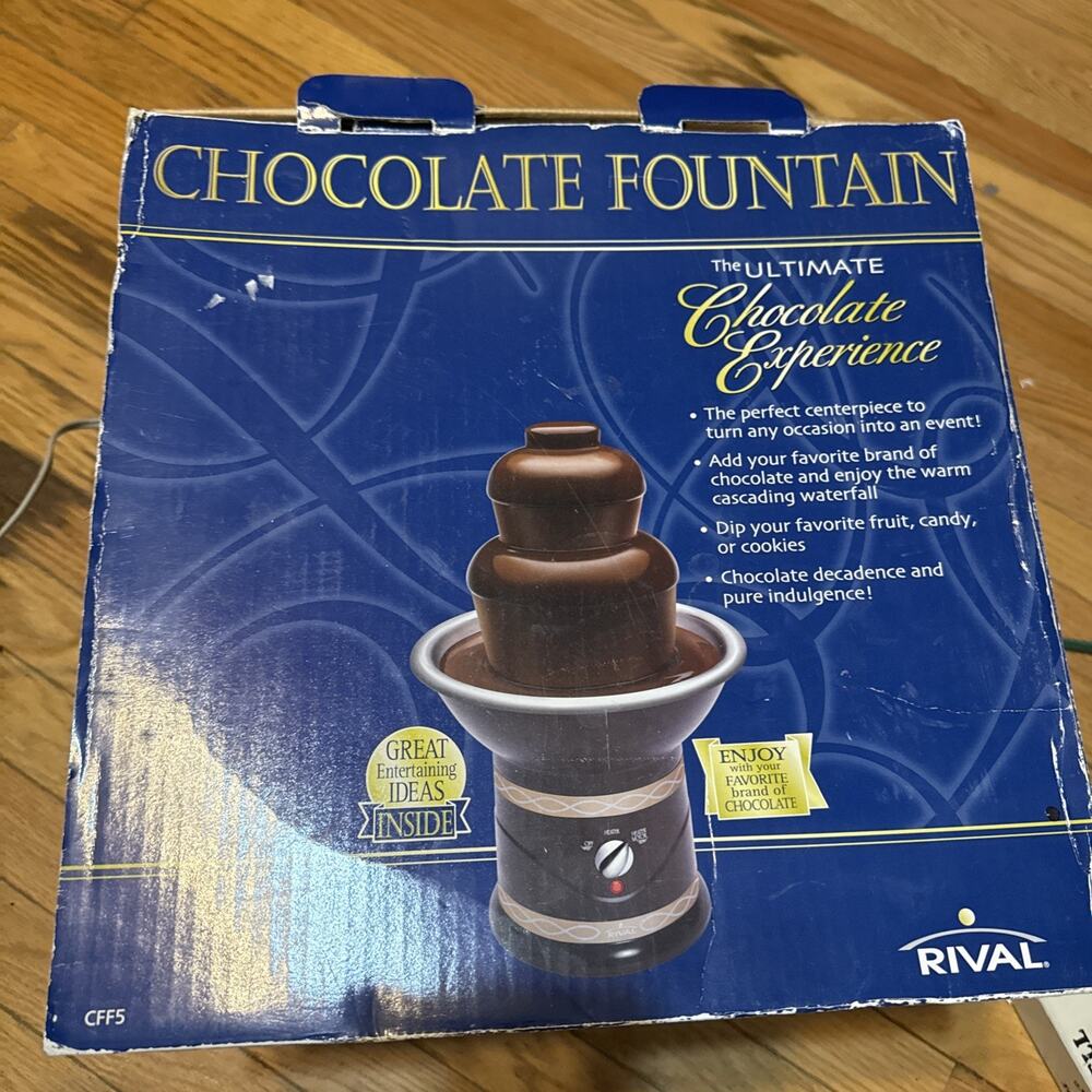 Rival CFF5-CHP Chocolate Fountain 3-Tier With Original Box - Picture 5 of 5
